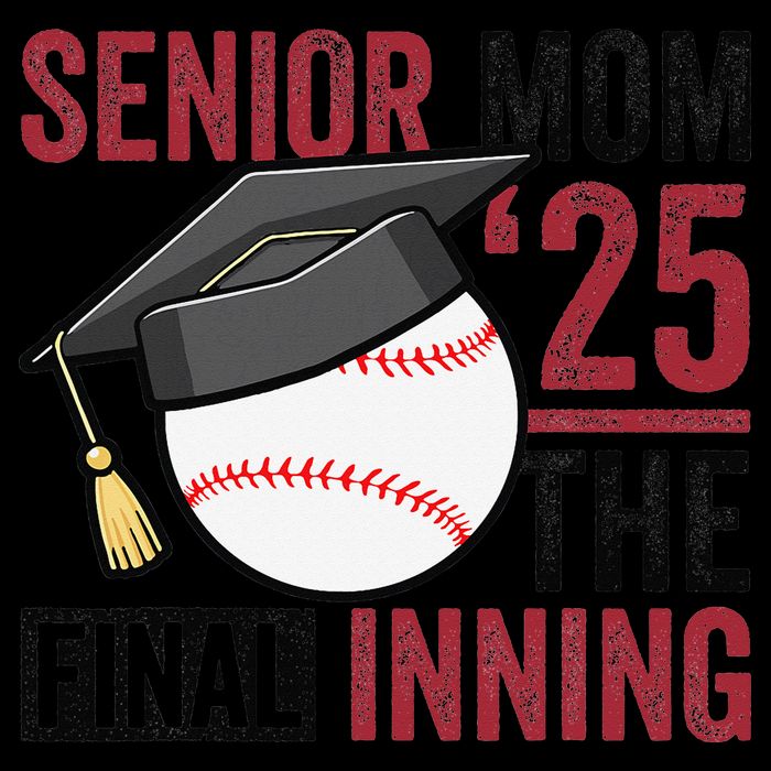 Graduation Baseball Senior Mom 2025 Graduate Final Inning Toddler T-Shirt