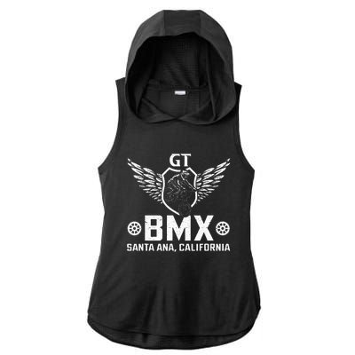 Gt Bmx Santa Ana California Ladies PosiCharge Tri-Blend Wicking Draft Hoodie Tank