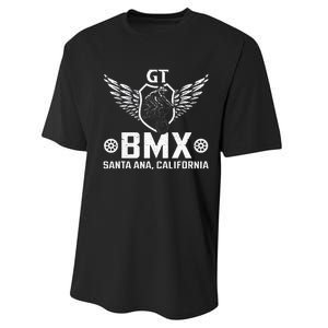 Gt Bmx Santa Ana California Performance Sprint T-Shirt