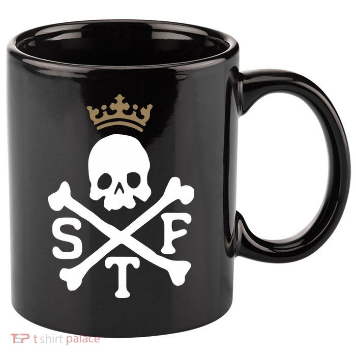 Glenn Beck Stf Skull & Bones 11oz C Handle Ceramic Mug