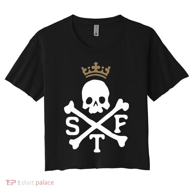 Glenn Beck Stf Skull & Bones Crop Top