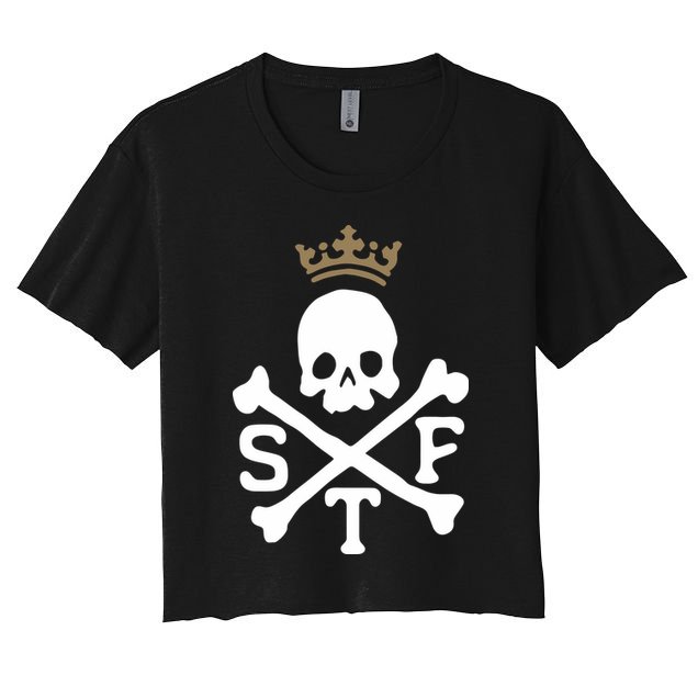 Glenn Beck Stf Skull & Bones Crop Top