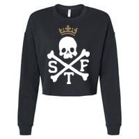 Glenn Beck Stf Skull & Bones Cropped Pullover Crew