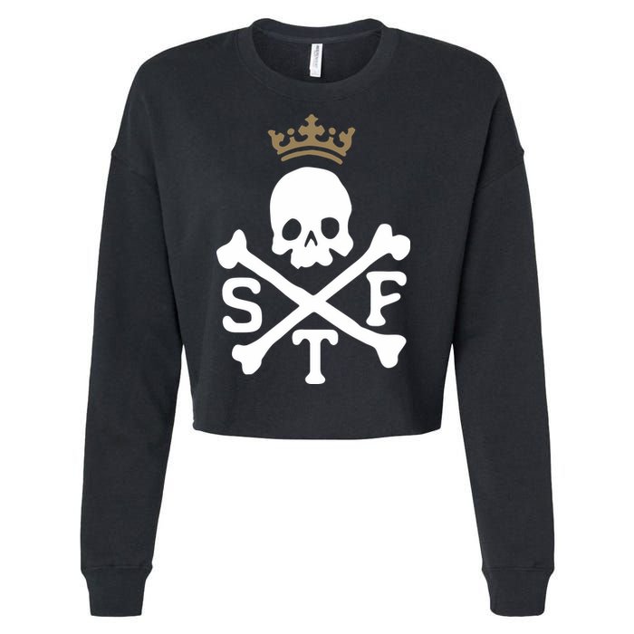 Glenn Beck Stf Skull & Bones Cropped Pullover Crew