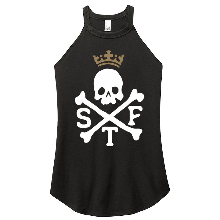 Glenn Beck Stf Skull & Bones Women's Perfect Tri Rocker Tank