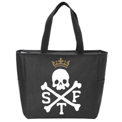 Glenn Beck Stf Skull & Bones Zip Tote Bag
