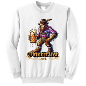 German Bigfoot Sasquatch Lederhose Funny Oktoberfest 2024 Sweatshirt