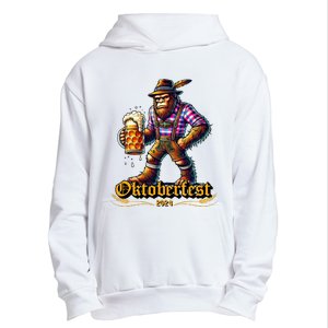 German Bigfoot Sasquatch Lederhose Funny Oktoberfest 2024 Urban Pullover Hoodie