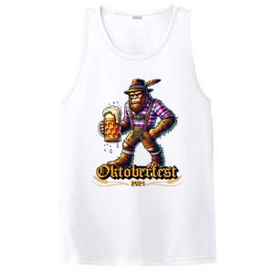 German Bigfoot Sasquatch Lederhose Funny Oktoberfest 2024 PosiCharge Competitor Tank