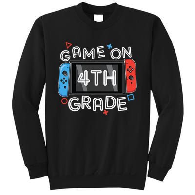 Gamer Back To School Funny Game On 4th Grade Sweatshirt