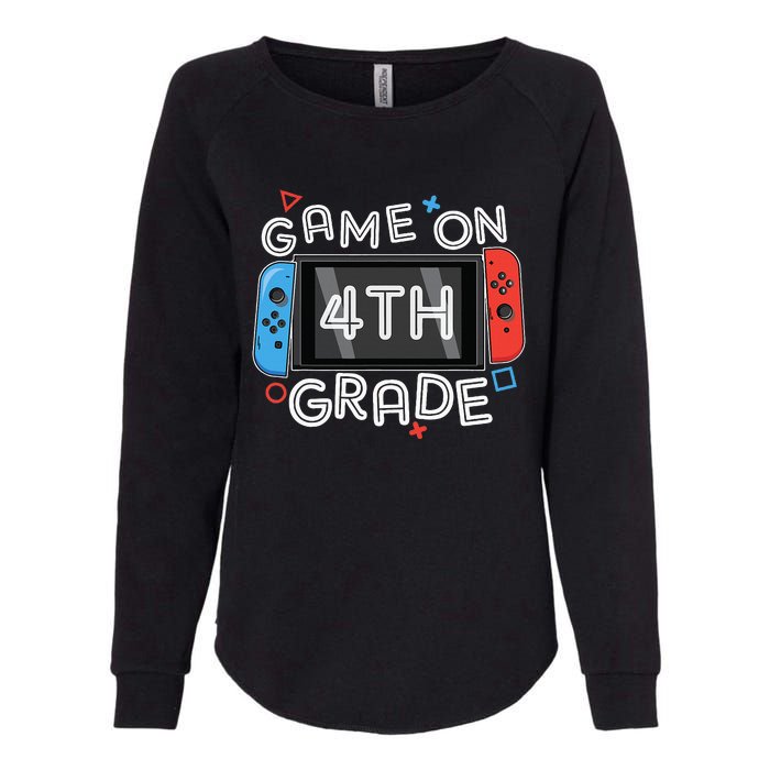 Gamer Back To School Funny Game On 4th Grade Womens California Wash Sweatshirt