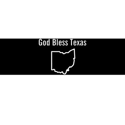 God Bless Texas Ohio Bumper Sticker