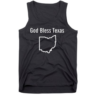 God Bless Texas Ohio Tank Top