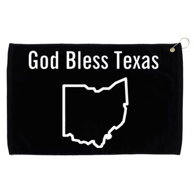 God Bless Texas Ohio Grommeted Golf Towel