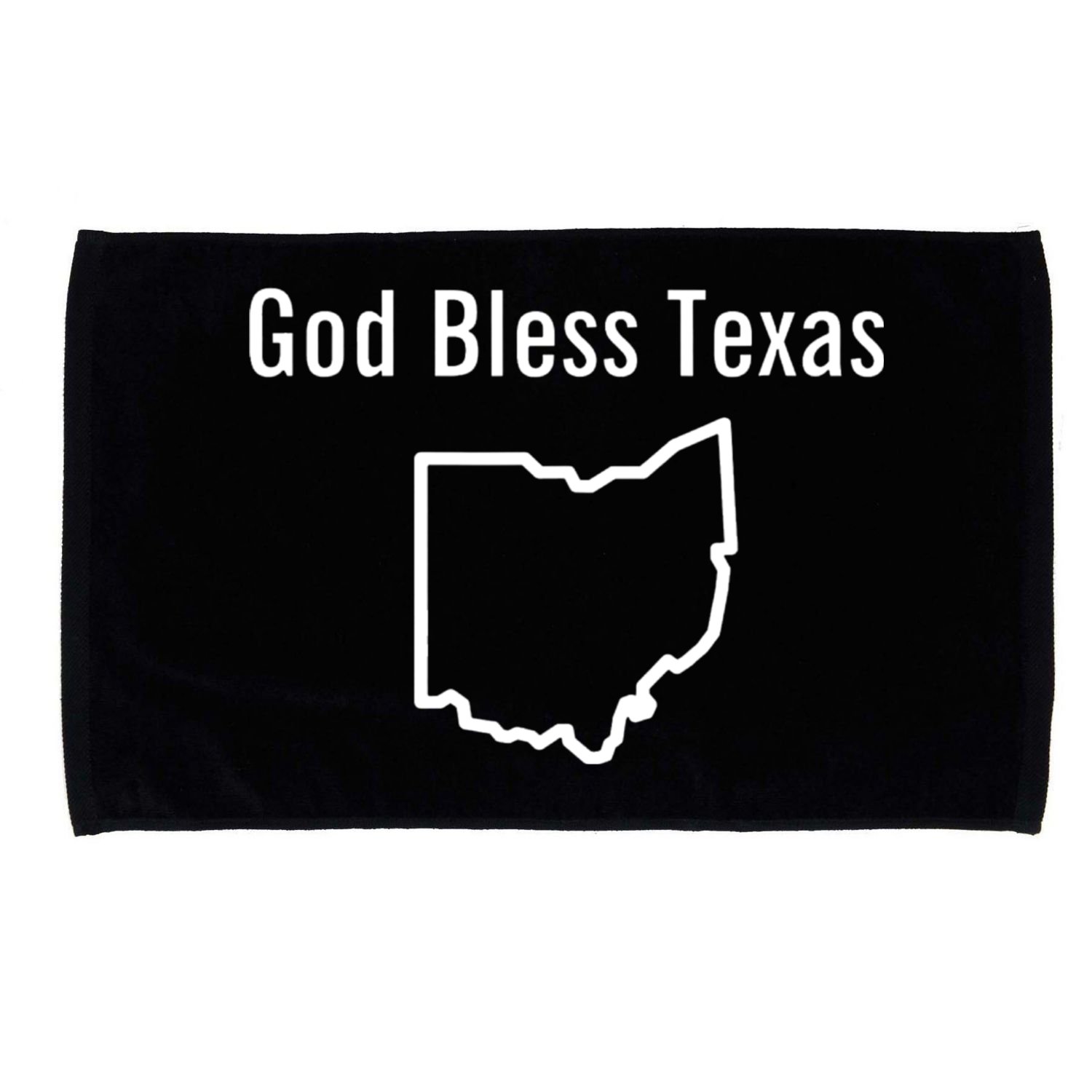 God Bless Texas Ohio Microfiber Hand Towel