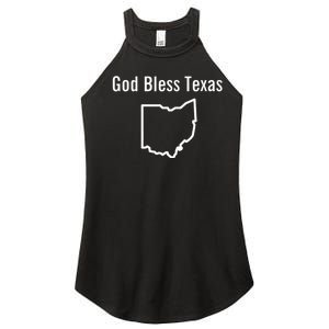 God Bless Texas Ohio Women's Perfect Tri Rocker Tank