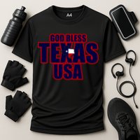 God Bless Texas Cooling Performance Crew T-Shirt