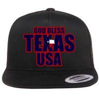 God Bless Texas Flat Bill Trucker Hat