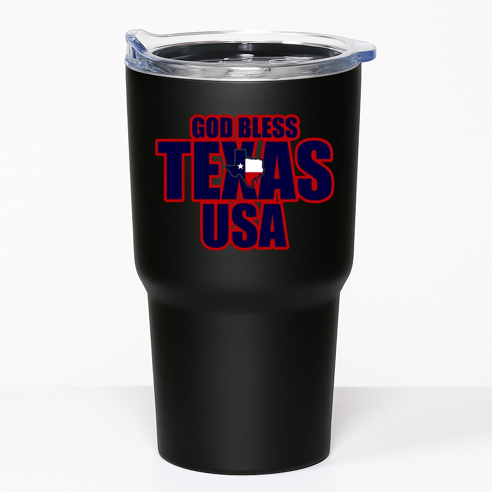 God Bless Texas Tumbler