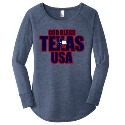 God Bless Texas Women's Perfect Tri Tunic Long Sleeve Shirt