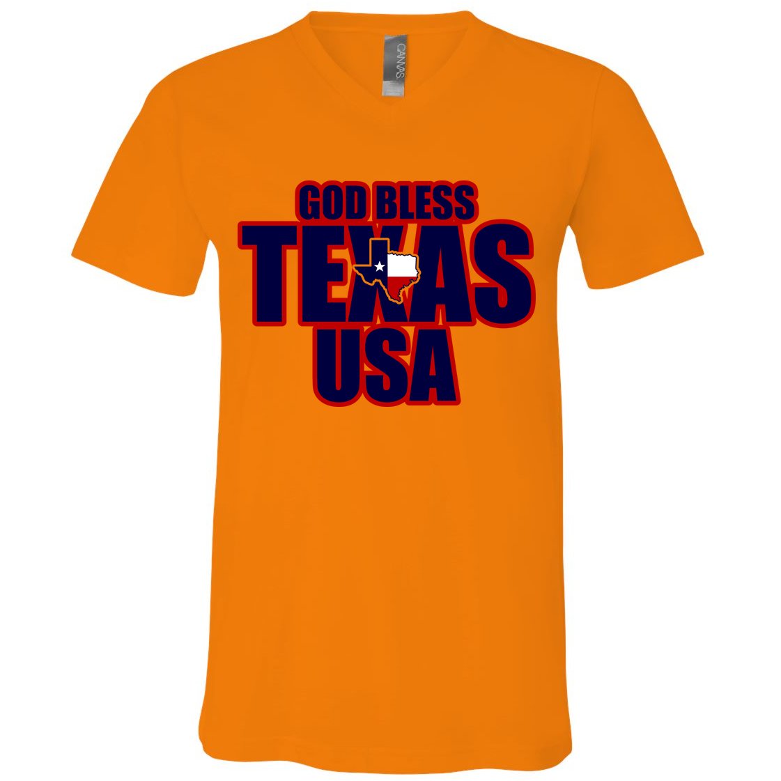 God Bless Texas V-Neck T-Shirt