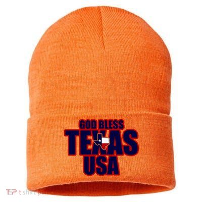 God Bless Texas Sustainable Knit Beanie