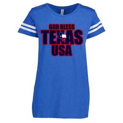 God Bless Texas Enza Ladies Jersey Football T-Shirt