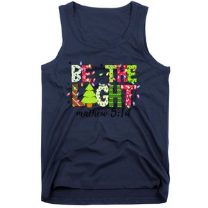 Groovy Be The Xmas Light Matthew 5 14 Jesus Christmas Lights Tank Top