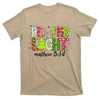 Groovy Be The Xmas Light Matthew 5 14 Jesus Christmas Lights T-Shirt