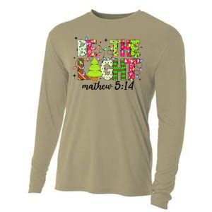 Groovy Be The Xmas Light Matthew 5 14 Jesus Christmas Lights Cooling Performance Long Sleeve Crew