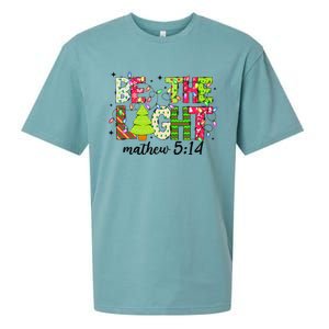 Groovy Be The Xmas Light Matthew 5 14 Jesus Christmas Lights Sueded Cloud Jersey T-Shirt