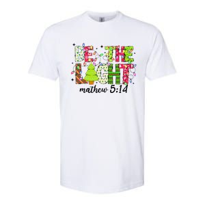 Groovy Be The Xmas Light Matthew 5 14 Jesus Christmas Lights Softstyle CVC T-Shirt