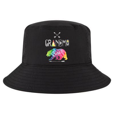 Grandma Bear Tie Dye Matching Family Vacation And Camping Great Gift Cool Comfort Performance Bucket Hat