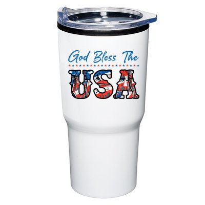 God Bless The USA Red White Blue Flag Patriotic 4th Of July  Tumbler