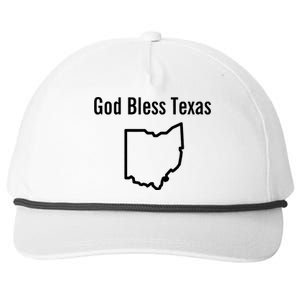 God Bless Texas Ohio Snapback Five-Panel Rope Hat