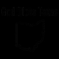 God Bless Texas Ohio Drawstring Bag