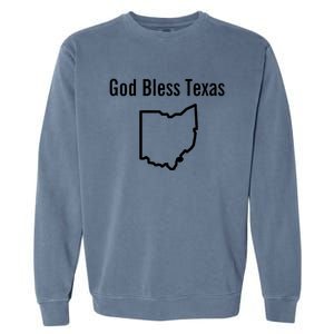 God Bless Texas Ohio Garment-Dyed Sweatshirt