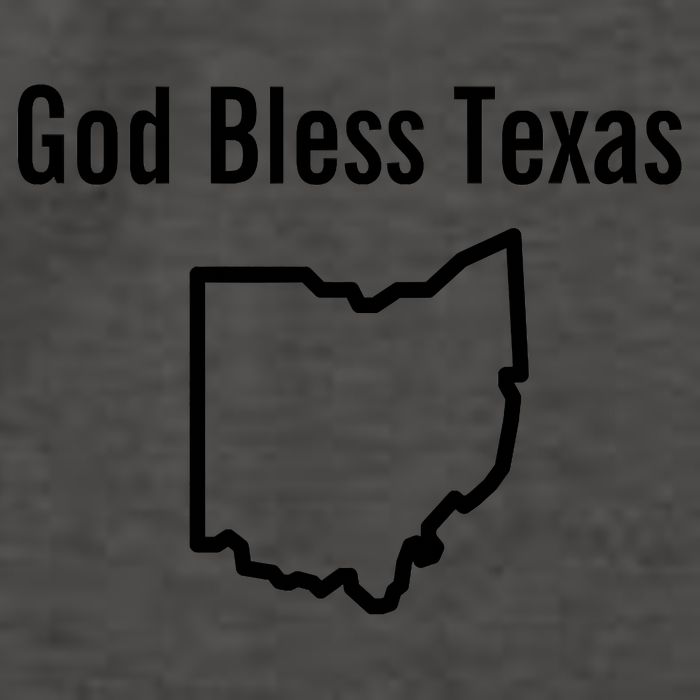 God Bless Texas Ohio Vector Backpack