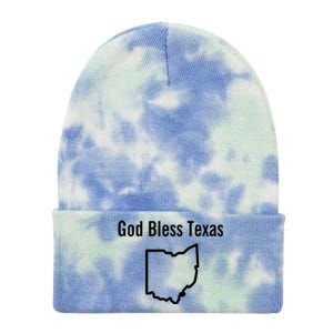 God Bless Texas Ohio Tie Dye 12in Knit Beanie