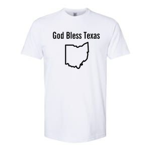 God Bless Texas Ohio Softstyle CVC T-Shirt