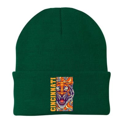 Growling Bengal Tiger Knit Cap Winter Beanie