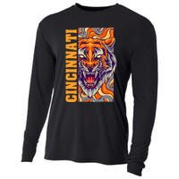 Growling Bengal Tiger Cooling Performance Long Sleeve Crew