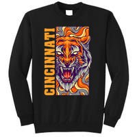 Growling Bengal Tiger Tall Sweatshirt