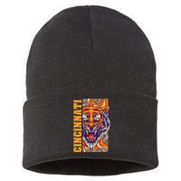 Growling Bengal Tiger Sustainable Knit Beanie