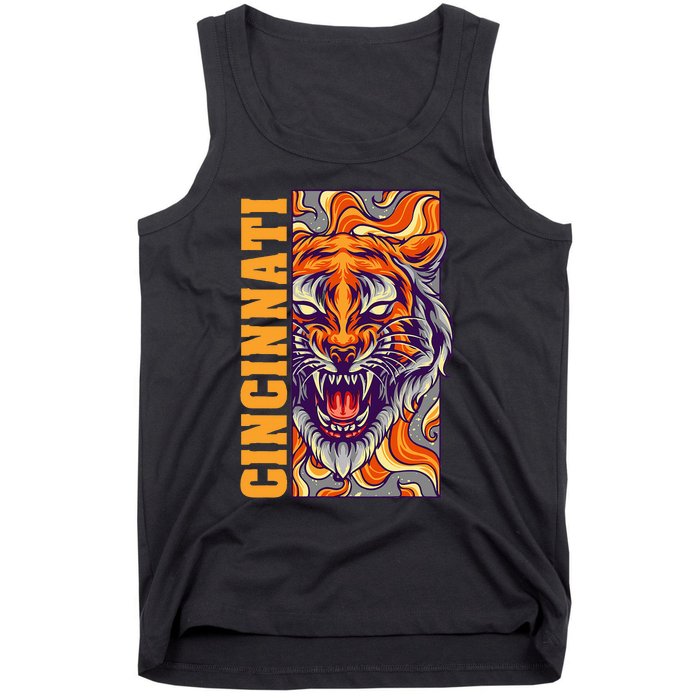 Growling Bengal Tiger Tank Top