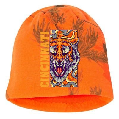 Growling Bengal Tiger Kati - Camo Knit Beanie