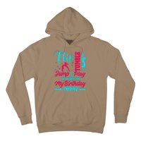 Gymnastic Birthday Theme Jump Gymnast Bday Party Acrobat Hoodie