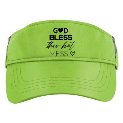 God Bless This Hot Mess Adult Drive Performance Visor