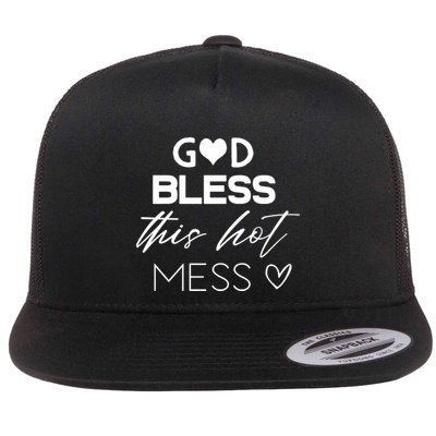 God Bless This Hot Mess Flatbill Hat