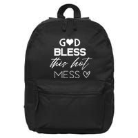 God Bless This Hot Mess 16 in Basic Backpack